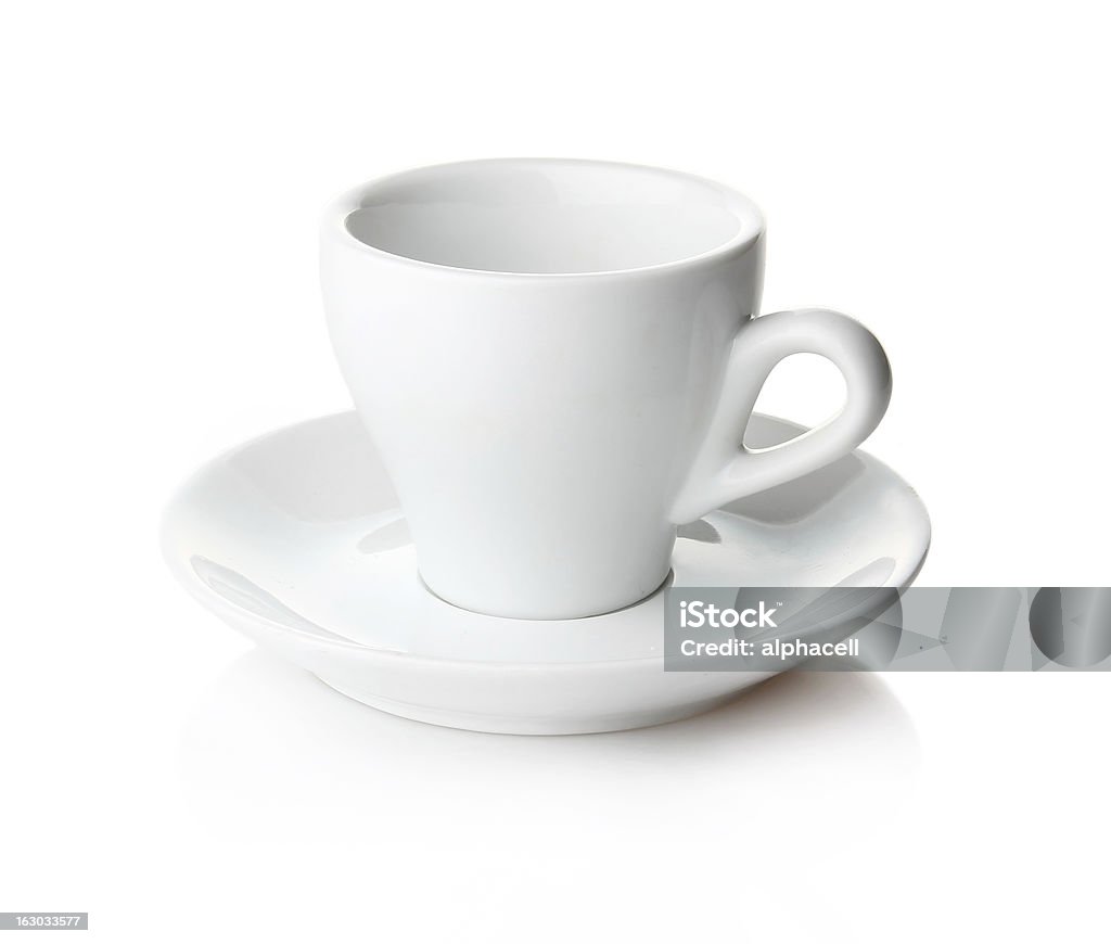 空のコーヒーカップとソーサ�ー絶縁 - からっぽのロイヤリティフリーストックフォト