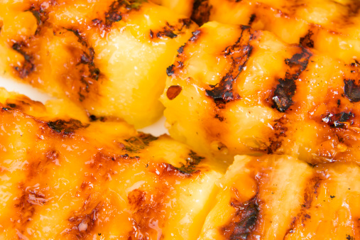 Grilled Pineapple. BBQ favourite sweet side dish and treat!