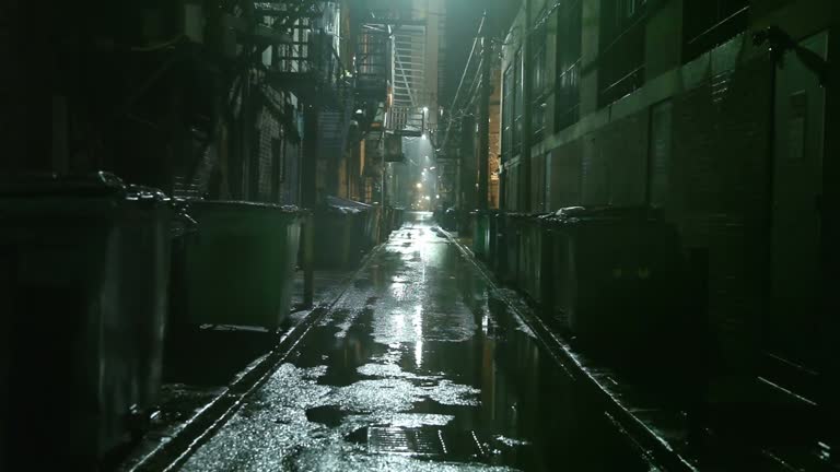 Dark Urban Alleyway