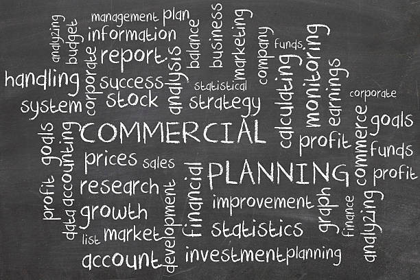 commercial planning stock photo