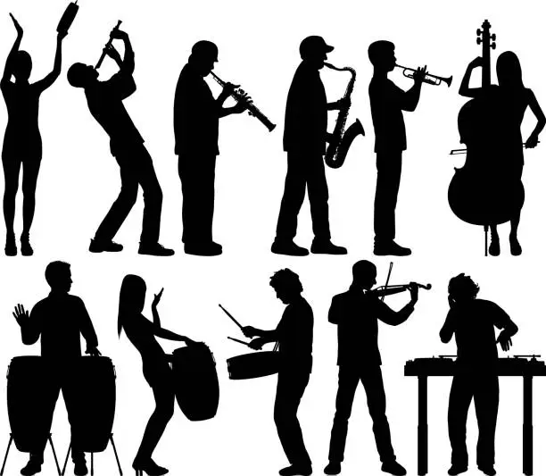 Vector illustration of Musicians