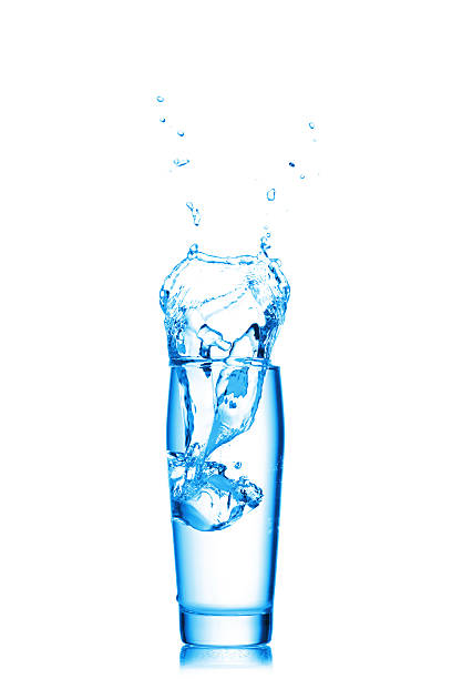 istock Ice cube in the glass of water 163055162