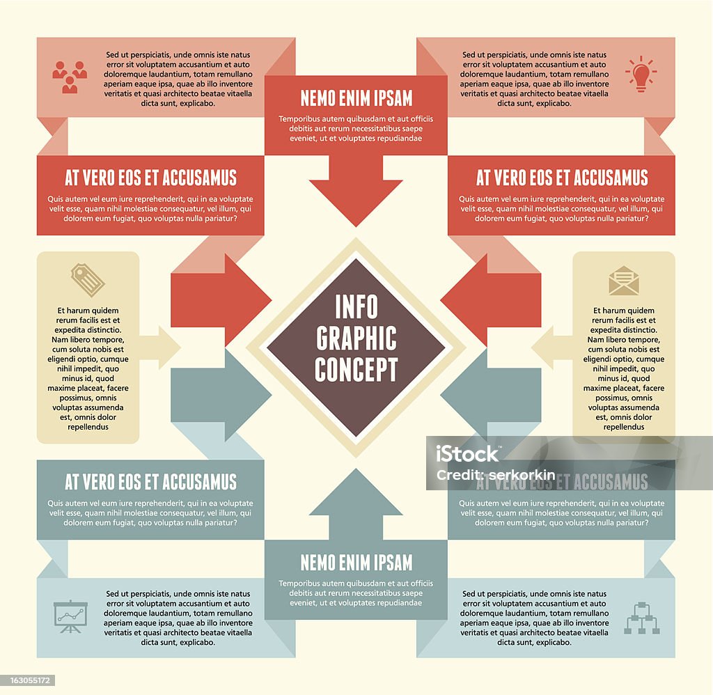 Infographic Concept 04 - arte vectorial de Bloque - Forma libre de derechos