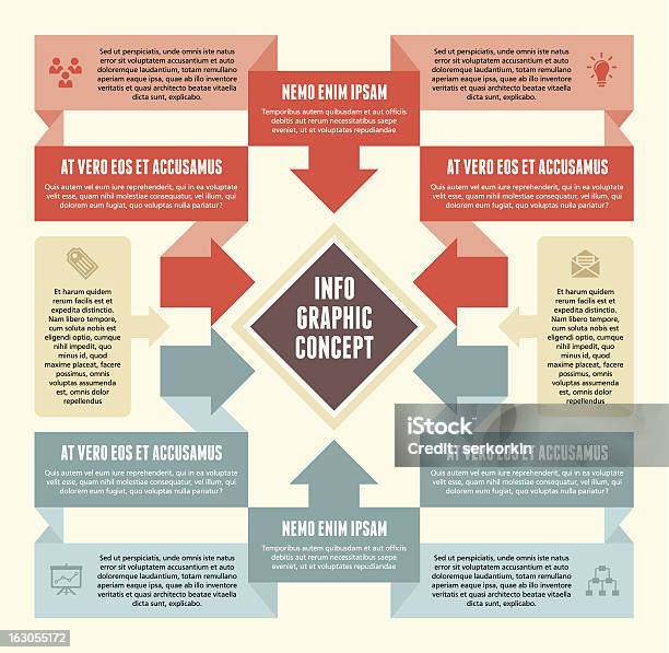 Infographic Concept 04 - Stockowe grafiki wektorowe i więcej obrazów Biznes - Biznes, E-mail, Element projektu