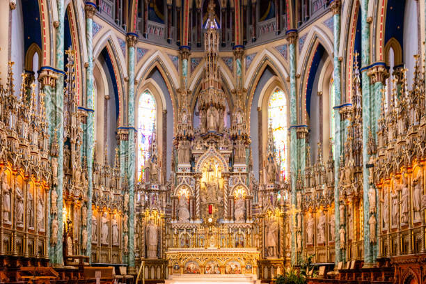 istock Notre-Dame Cathedral Basilica, Canada, architecture, public 1630623558