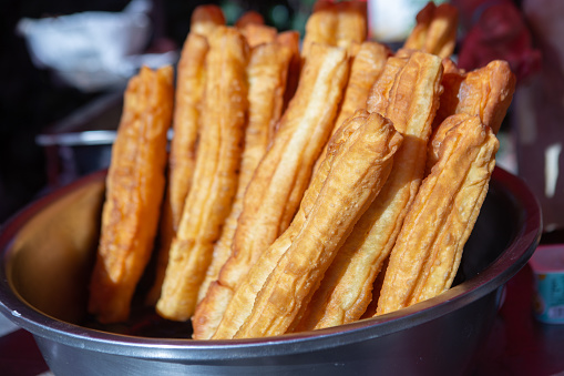 Chinese Fritters,traditional street breakfast food.
