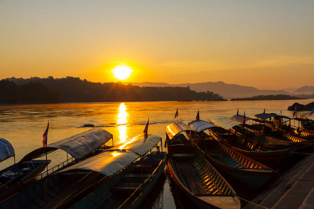 istock Sunrise morning on the Mekong River 1630658510