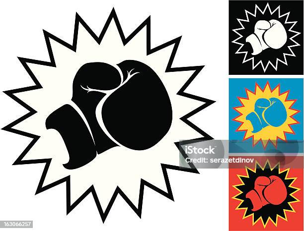 Vetores de Punch Em Luva De Boxe e mais imagens de Luva de Boxe - Luva de Boxe, Dar murros, Luva - Roupa de proteção