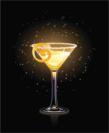 Yellow cocktail.