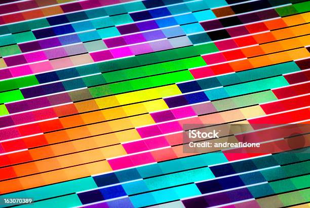 Vivid Colorido Gráfico De Cores Cmyk Para Impressão - Fotografias de stock e mais imagens de Impressora