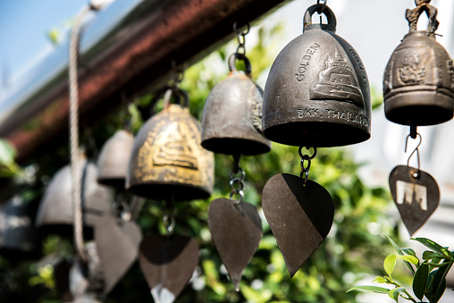 Bell at the Golden mount or Phu Khao Thong (Wat Saket), Bangkok, Thailand