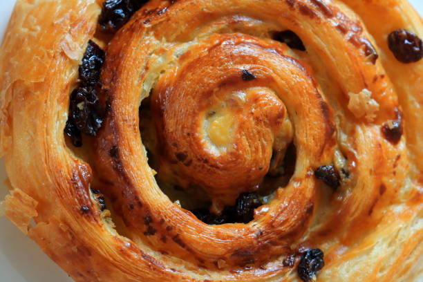 Close up of Raisin bread.