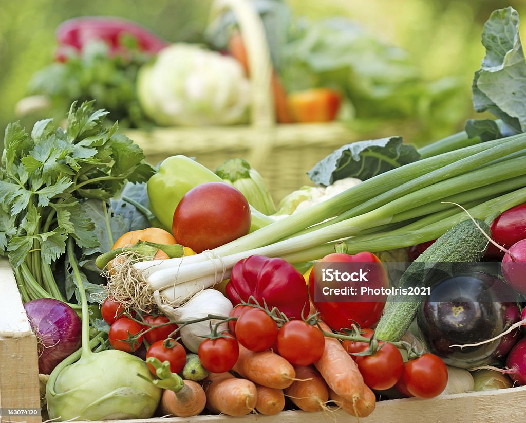 Fresche verdure biologiche - Foto stock royalty-free di Aglio - Alliacee