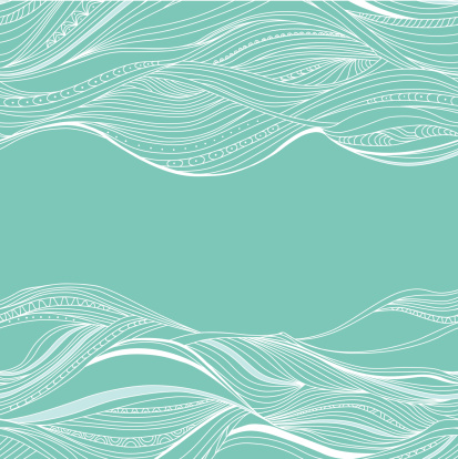 Vector banner with waves and place for your text