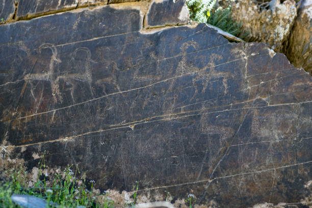 istock Rock signs from the 3rd century before Christ in Navai 1630752866