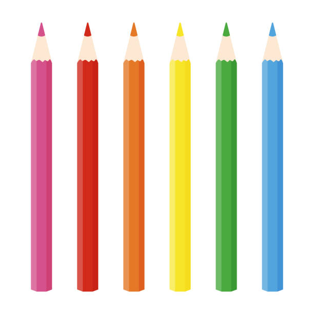 30+ Colored Pencils Markers Crayons Paints Stock Illustrations,  Royalty-Free Vector Graphics & Clip Art - iStock