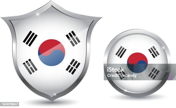 Coreia - Arte vetorial de stock e mais imagens de Aço - Aço, Bandeira, Brasão