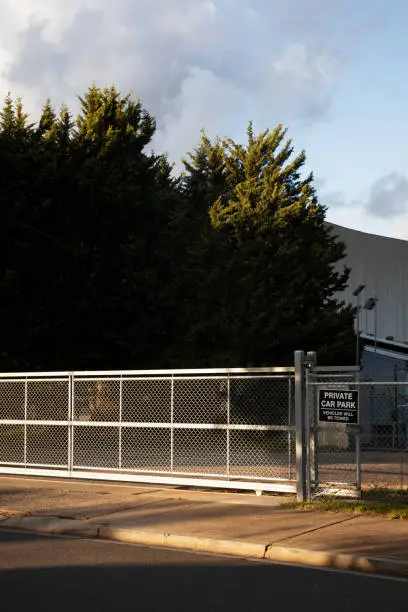 Photo of Private Car Park Gate Closed to the Public