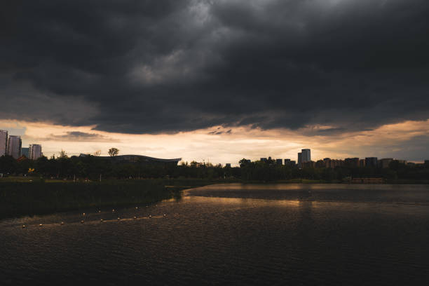 istock Chengdu Jincheng Lake Skyline - Storm Cloud 1630791549