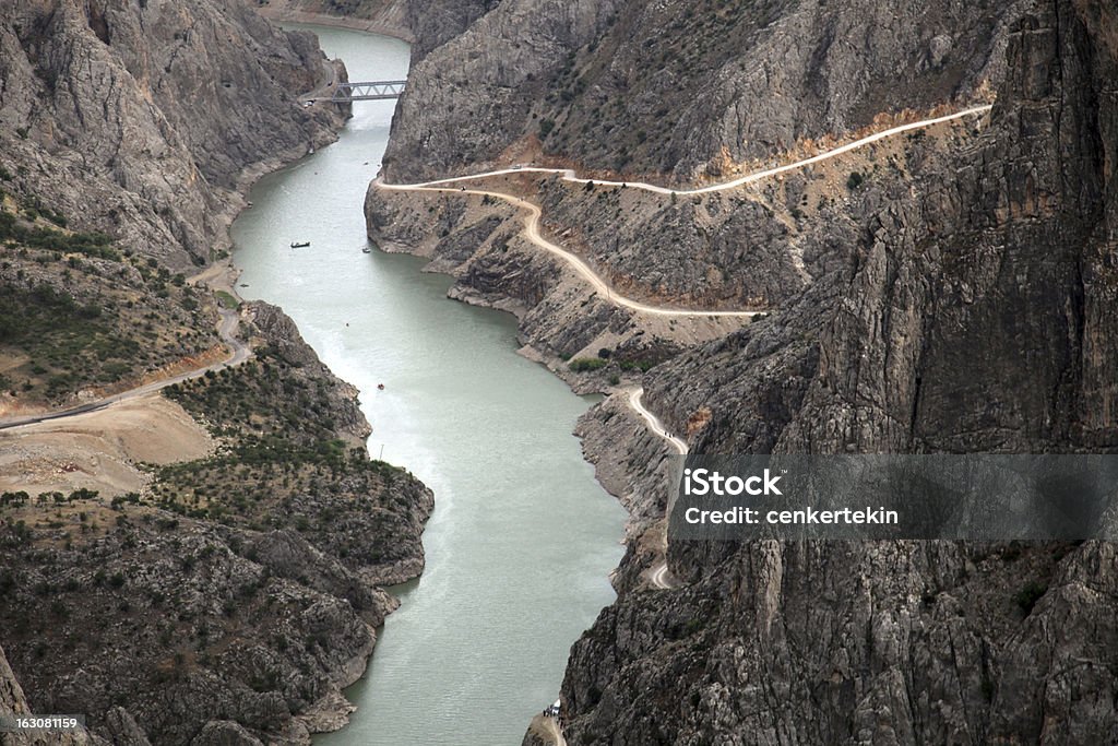 Kemaliye Dark Canyon Dark Canyon at district of Kemaliye (Egin) in Erzincan, Turkey. Kemaliye is extreme sport center in Eastern Turkey. Euphrates River Stock Photo