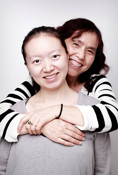 istock Happy Chinese mother and daughter 163081672