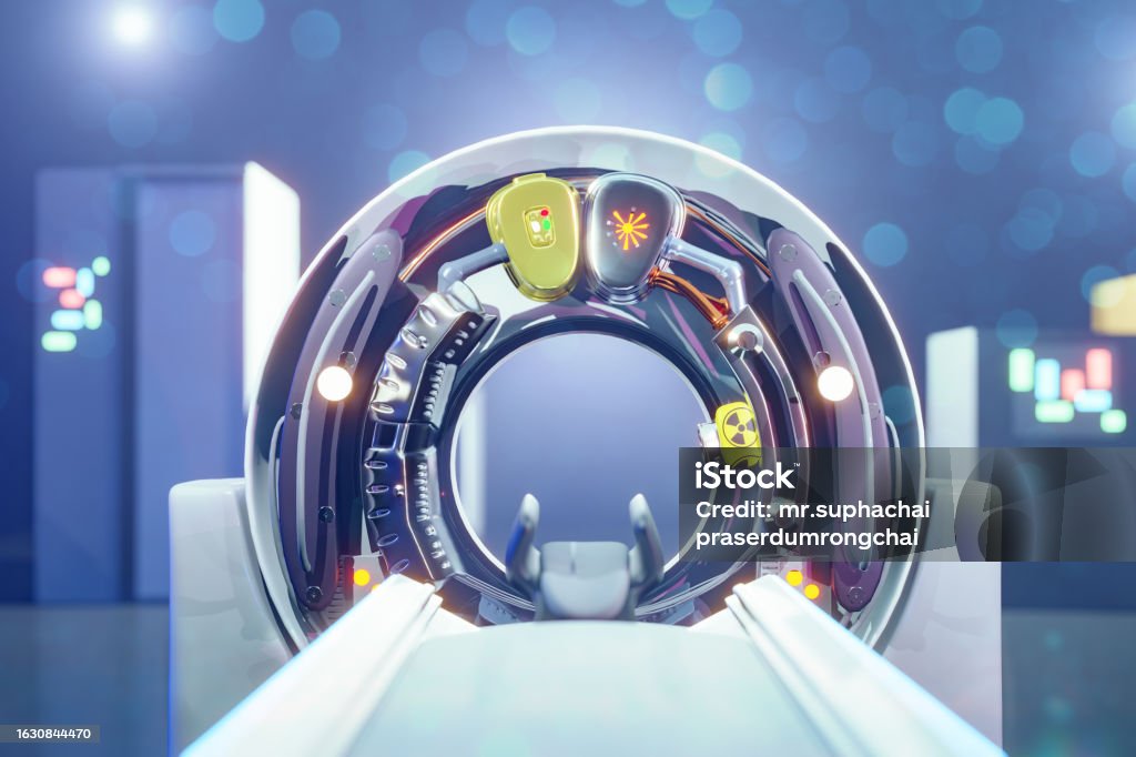 Ct Machine Maintenance A Maintenance Engineer Is Checking The Ct Scan Machine For Normal ...