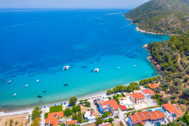 istock Beautiful Kerveli beach on Samos island, Greece 1630879030