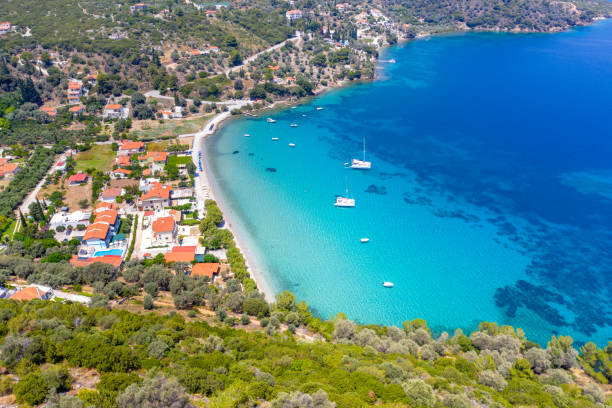 istock Beautiful Kerveli beach on Samos island, Greece 1630880125