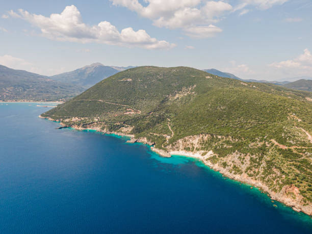 istock aerial view of Agiofili beach 1630880161