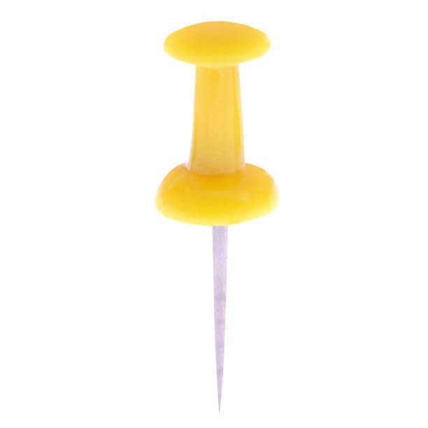 istock Yellow pin clip thumbtack 1630926464