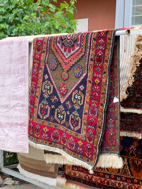 istock Carpets drying on the street after laundry 1630932550