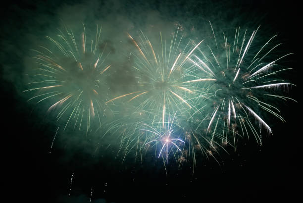 Colorful holiday fireworks