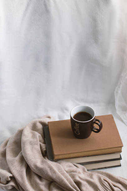 istock Simple composition of indoor relaxation with coffee and books. 1630940150