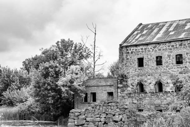 istock Photography on theme outstanding building beautiful brick old water mill 1630946024