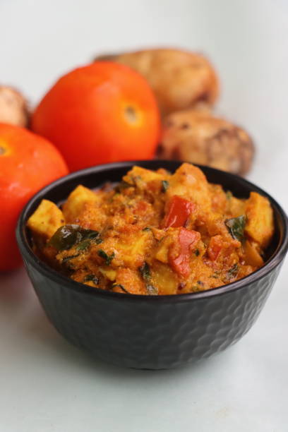 istock Taro root curry, Arbi ki subji, dish made with colocasia roots 1630958313