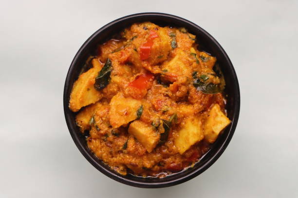 istock Taro root curry, Arbi ki subji, dish made with colocasia roots 1630958327