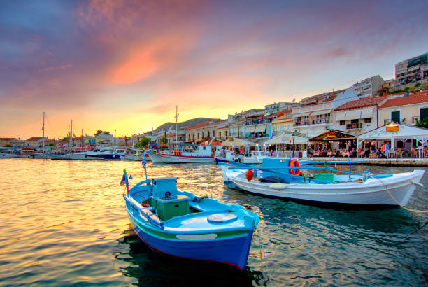 istock Picturesque Pythagorio town on Samos island, Greece. 1630985131