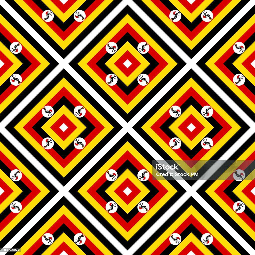 Umugangu Pattern Uganda Flag Pattern Abstract Background Vector Illustration Stock ...