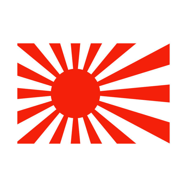 430+ Japanese Rising Sun Flag Stock Illustrations, Royalty-Free