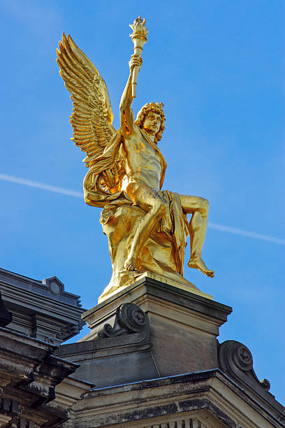 istock Golden sculpture in Dresden 163107243