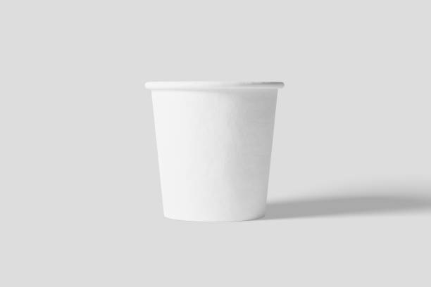 istock 4oz Paper Cup for Tea Coffee White Blank 3D Rendering Mockup 1631081907