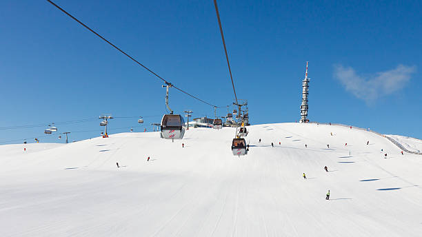 plan de corones ski resort - val pusteria - fotografias e filmes do acervo