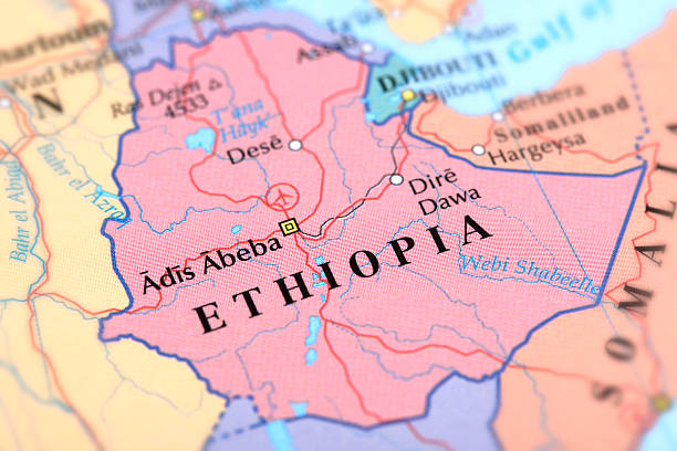 ETHIOPIA Map of Ethiopia.  ethiopia photos stock pictures, royalty-free photos & images