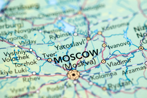 Map of Moscow. 