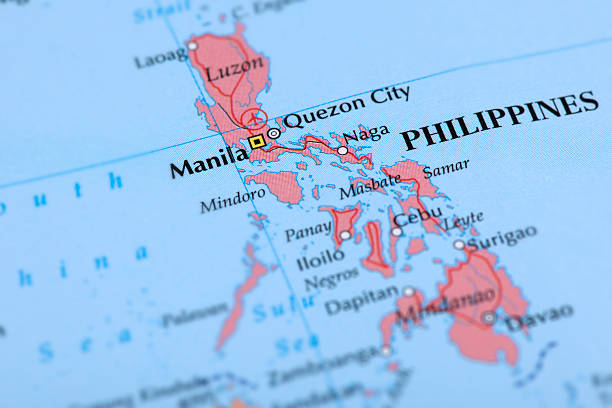 フィリピン - philippines map ストックフォトと画像