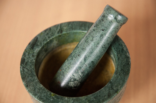 Mortar and pestle kit for kitchen