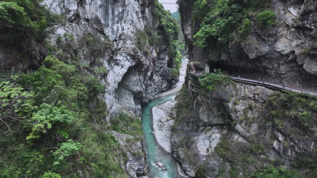 Famous Gorge In Taroko National Park, Hualien