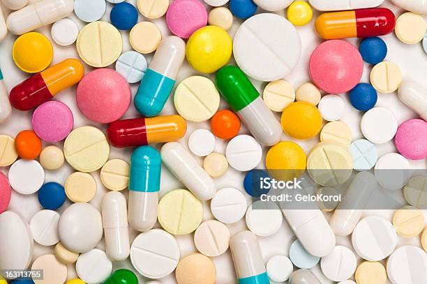 Multicolored Tablets Ii Stock Photo - Download Image Now - Capsule - Medicine, Close-up, Colors