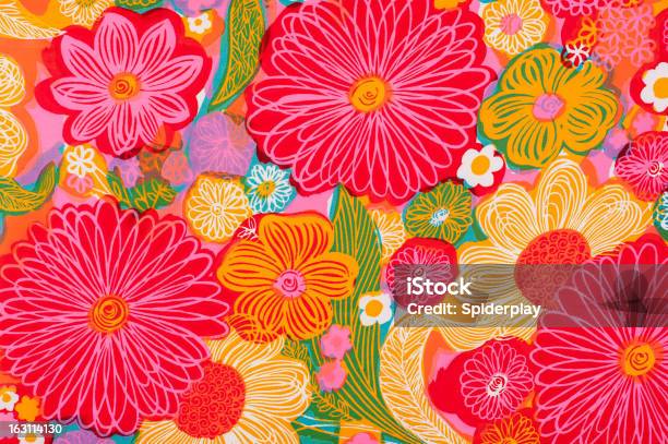 Vintagehintergrund Sb26 19621972 Stockfoto und mehr Bilder von Blume - Blume, Muster, Blumenmuster