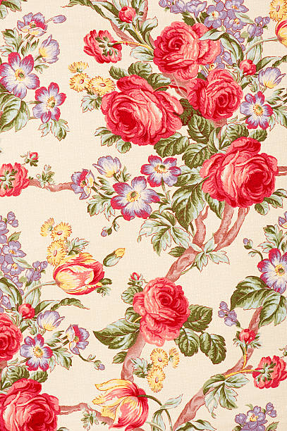 istock Debonair Close Up Antique Floral Fabric 163114154